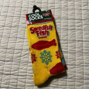 Swedish Fish Cool Socks‎ 2 Pair Crew Style